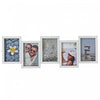 Cadres photo collage - blanc nuage, 5 cadres 4 x 6