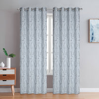 Paire de panneaux de rideaux gris à oeillets Dundee - 54x84