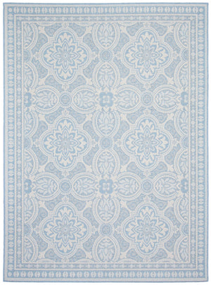 Carpette Neisha Traditional bleu clair 6 pi 7 po x 9 pi 6 po