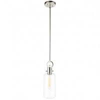  Grand luminaire suspendu Single en verre clair 