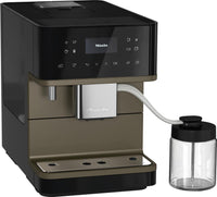  Machine à espresso Milk Perfection CM 6360 de Miele noir obsidienne avec fini perle bronze