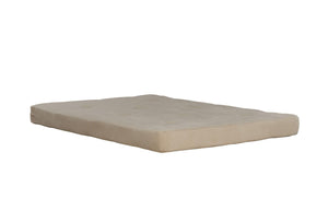 Matelas de futon Fletcher DHP à rembourrage en polyester thermolié pour lit double - beige