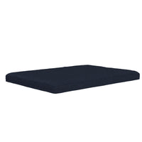 Matelas de futon Soren de DHP en microfibre piquée pour lit double - bleu