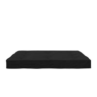 Matelas de futon Jayce de DHP à rembourrage en polyester 8 po pour lit double - noir
