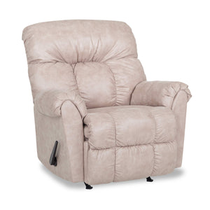 Fauteuil berçant et inclinable 8527 en tissu d'apparence cuir - commodore tradition