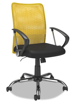 Chaise de bureau Andre - jaune