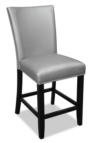 Chaise de salle à manger Cami de hauteur comptoir - gris