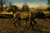 Œuvre d’art murale Giant Art « 2 Horses » 84 x 54