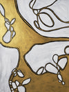 Œuvre d’art murale Giant Art « Mocha Latte -gold - 1 » 72 x 54