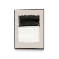 Œuvre d'art murale sur toile encadrée noire « Inspiration » 30 x 40