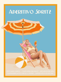 Œuvre d’art murale Giant Art « Aperitivo Spritz » 72 x 54