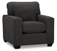 Fauteuil Fiona en chenille - gris