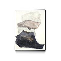 Œuvre d'art murale sur toile encadrée noire « Organza 3 » 24 x 32