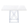 Petite table à manger rectangulaire - blanc lustré