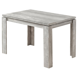 Table de salle à manger d’apparence bois recyclé gris