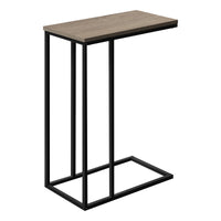 Table d’appoint d’apparence bois taupe foncé