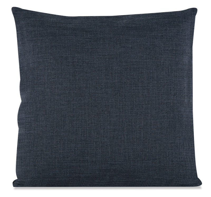 Linen-Look Fabric Accent Pillow - Cabo Damask