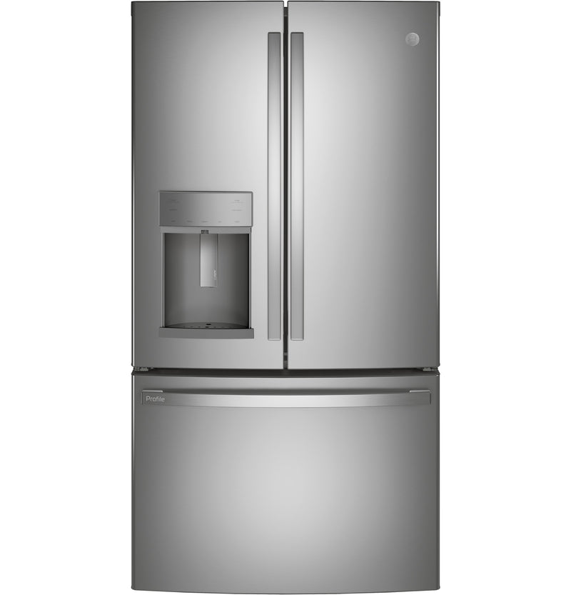 GE Profile 22.1 Cu. Ft. Door-in-Door French-Door Refrigerator - PYD22KYNFS - Refrigerator in Fingerprint Resistant Stainless Steel 
