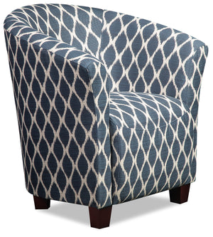 Tub-Style Fabric Accent Chair - Dakota Indigo | Fauteuil d'appoint de style gondole en tissu - Dakota indigo | ST823IAC