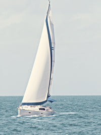 Œuvre d’art murale Giant Art « Sailboat In The Ocean » 72 x 54