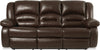 Sofa à inclinaison électrique Toreno en cuir véritable - brun