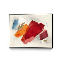 Œuvre d'art murale sur toile encadrée noire « Equilibrium V4 » 40 x 30