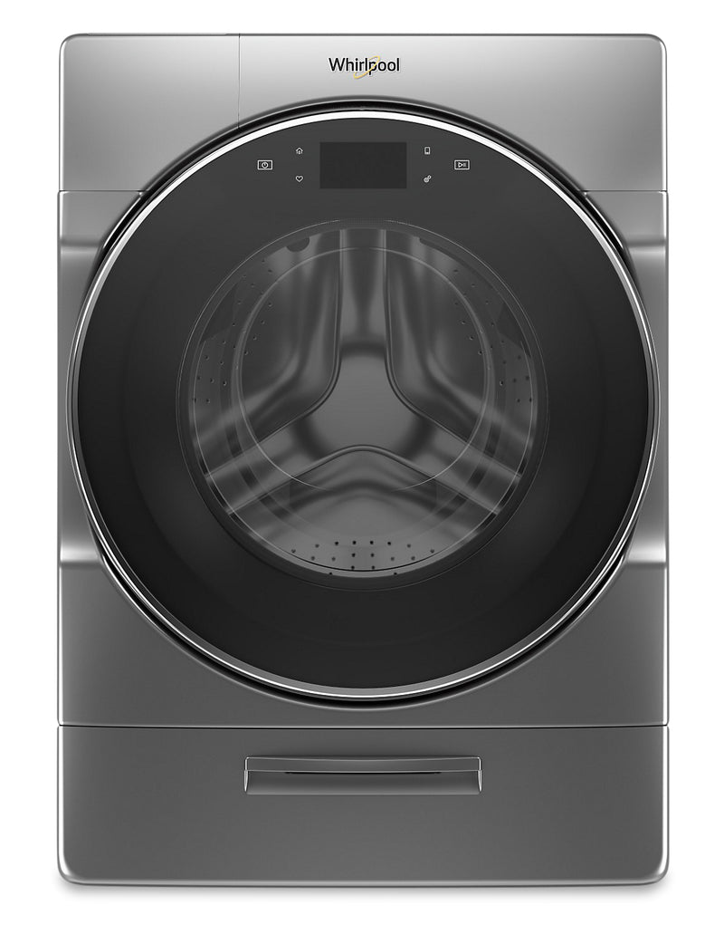 Whirlpool 5.8 Cu. Ft. Smart Front-Load Washer with Load & Go XL Plus Dispenser – WFW9620HC - Washer in Chrome Shadow