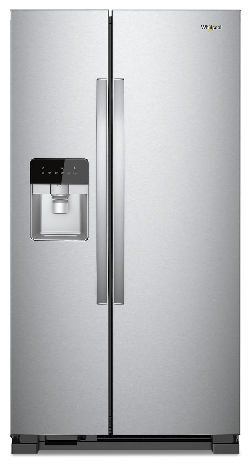 Whirlpool 21 Cu. Ft. Side-by-Side Refrigerator - WRS331SDHM - Refrigerator in Monochromatic Stainless Steel