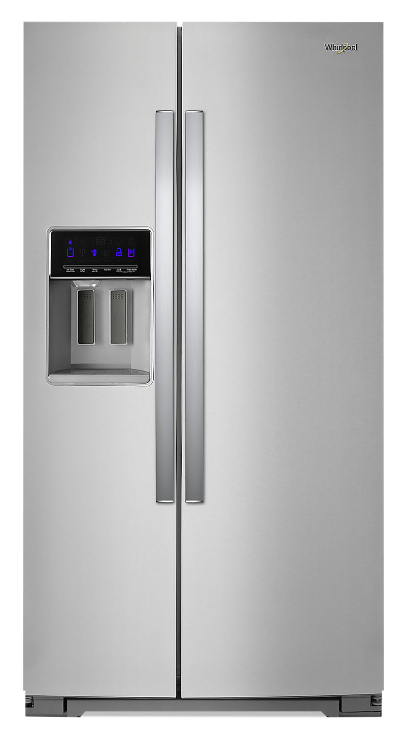 Whirlpool 21 Cu. Ft. Counter-Depth Side-by-Side Refrigerator - WRS571CIHZ - Refrigerator in Fingerprint Resistant Stainless Steel