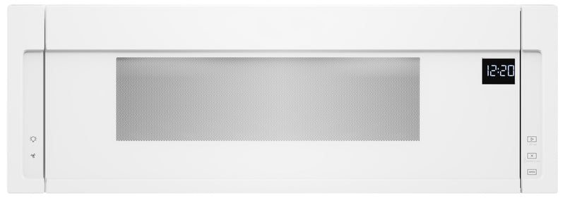 Whirlpool® 1.1 cu. ft. Low Profile Microwave Hood Combination - YWML55011HW - Over-the-Range Microwave in White