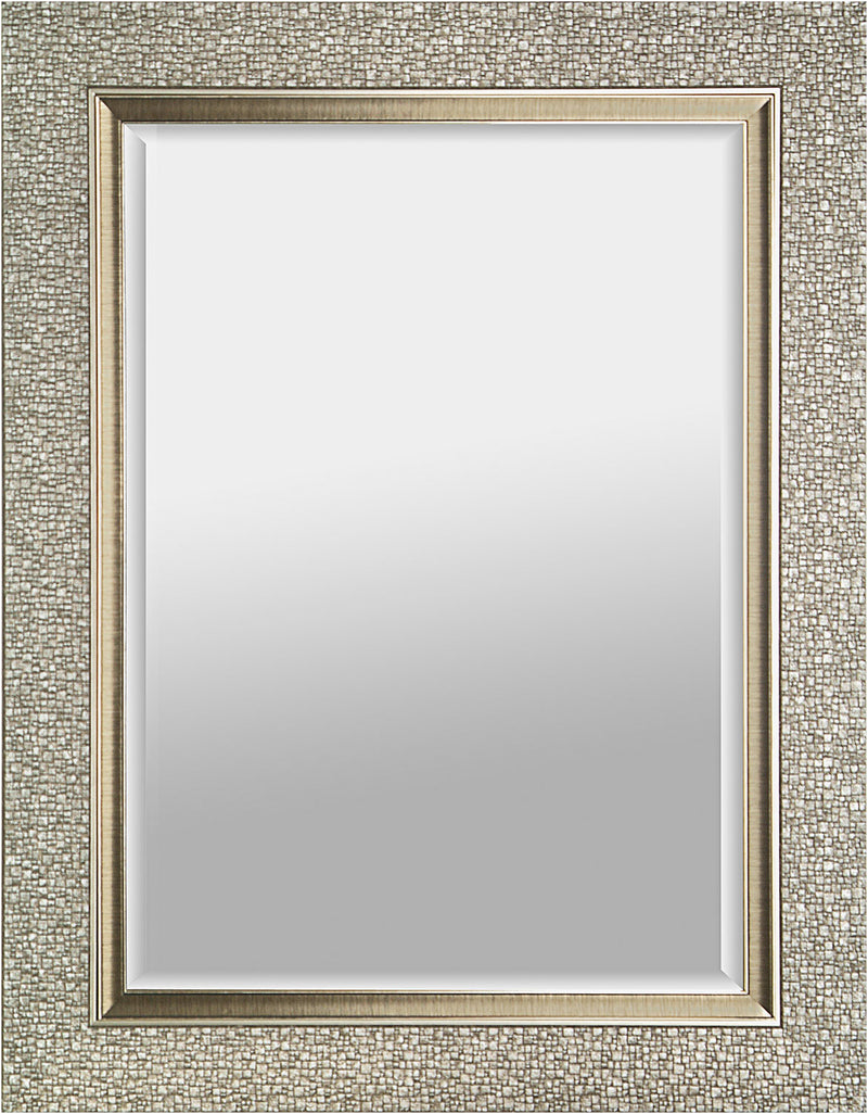 Fancy Silver Mirror – 27" x 35"