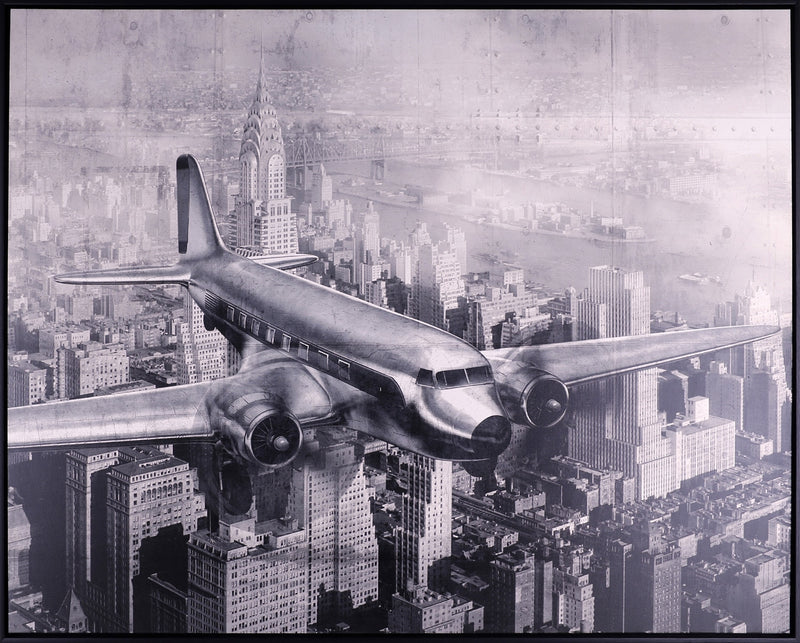 Vintage Plane - 48" x 36"
