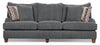 Grand sofa-lit Putty en chenille - gris