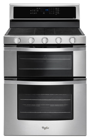 Cuisinière à gaz Whirlpool de 6 pi³ avec technologie AquaLiftMD et autonettoyage - acier inoxydable - WGG745S0FS