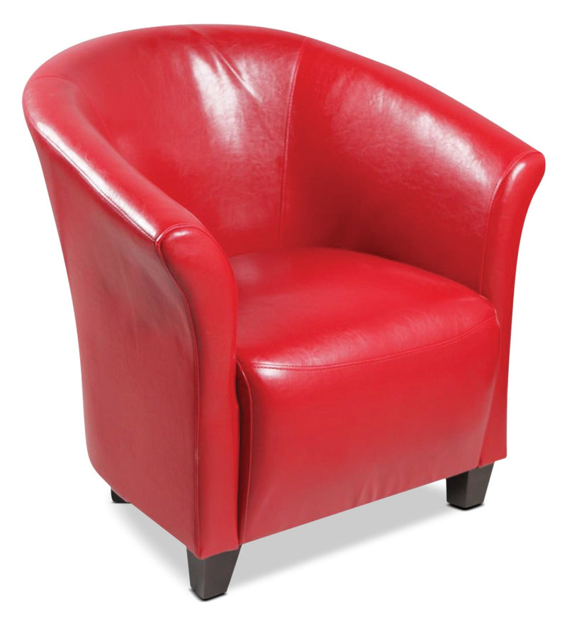 Red Accent Chair - Modern style Accent Chair in Red