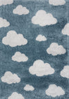 Carpette Nuage pour enfants - 3 pi 11 po x 5 pi 7 po