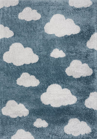  Carpette Nuage pour enfants - 3 pi 11 po x 5 pi 7 po 