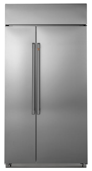 Réfrigérateur intelligent encastré Café de 48 po de 29,5 pi3 à compartiments juxtaposés -CSB48WP2NS1