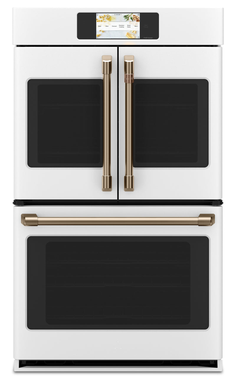 Café Professional Series 30" Smart Built-In French-Door Double Wall Oven - CTD90FP4NW2 