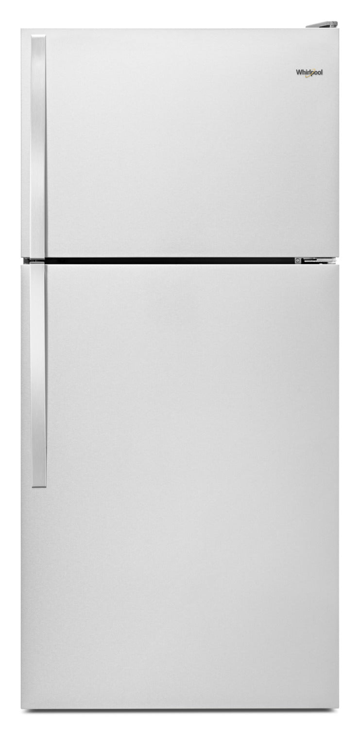 Whirlpool 14 Cu. Ft. Top-Freezer Refrigerator – WRT134TFDM - Refrigerator in Monochromatic Stainless Steel