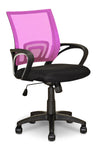 Chaise de bureau Loft en mailles - rose