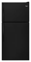 Réfrigérateur Whirlpool de 30 po de 18,2 pi³ à congélateur supérieur large - noir