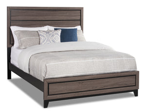 Kate Queen Bed - Grey|Grand lit Kate|KATEGQBD