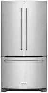 Réfrigérateur KitchenAid de 25 pi³ à portes françaises avec distributeur interne