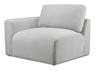  Fauteuil de gauche Lotus en chenille - lin 