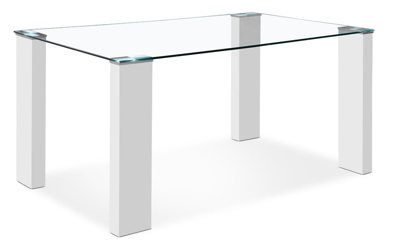 Milton Dining Table – White - Modern style Dining Table in White