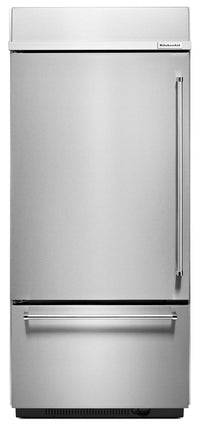 Réfrigérateur avec congélateur au bas encastré KitchenAid de 20.9 pi3 - KBBL306ESS