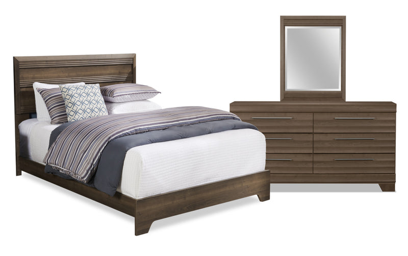 Olivia 5-Piece Queen Bedroom Package - Grey