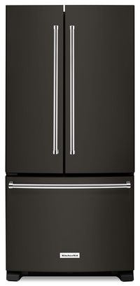 Réfrigérateur KitchenAid de 22,1 pi³ à portes françaises avec distributeur - KRFF302EBS