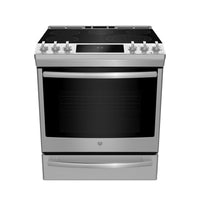  Cuisinière intelligente électrique Profile de 5,3 pi³ avec convection européenne véritable - acier i…